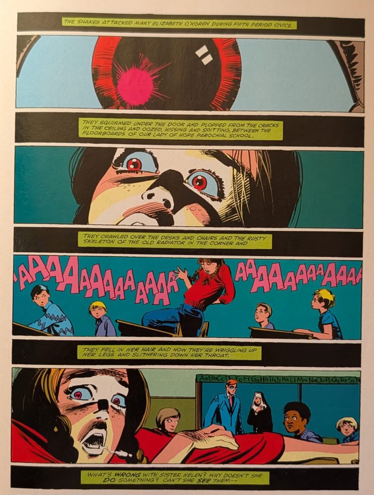images of a young girl having a bad reaction to drugs